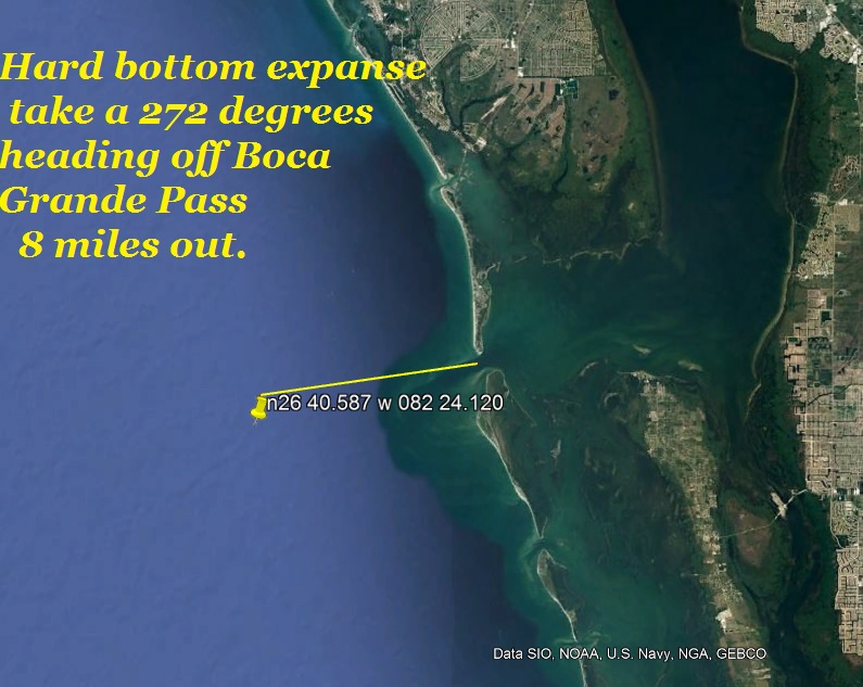 fishing reefs locations,latitude longitude, fishing information